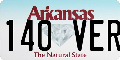 AR license plate 140VER