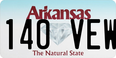 AR license plate 140VEW