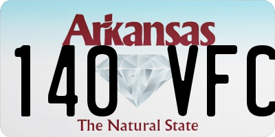 AR license plate 140VFC