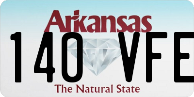 AR license plate 140VFE