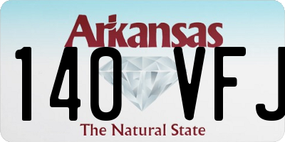 AR license plate 140VFJ