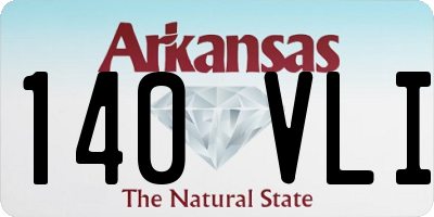 AR license plate 140VLI