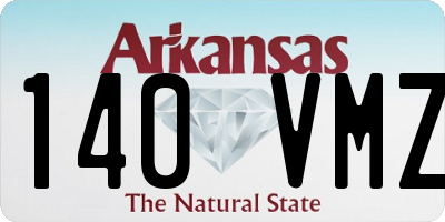 AR license plate 140VMZ