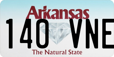 AR license plate 140VNE