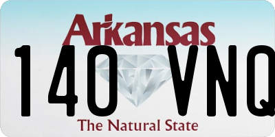 AR license plate 140VNQ
