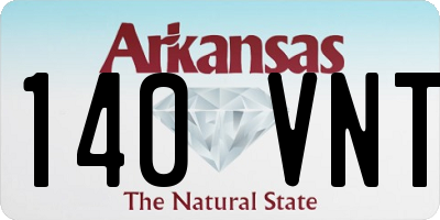 AR license plate 140VNT