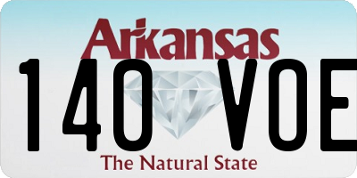 AR license plate 140VOE