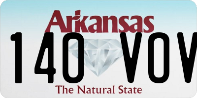 AR license plate 140VOV
