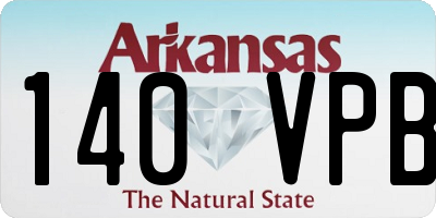 AR license plate 140VPB