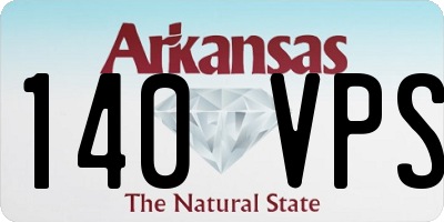 AR license plate 140VPS
