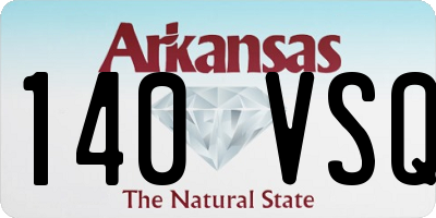 AR license plate 140VSQ