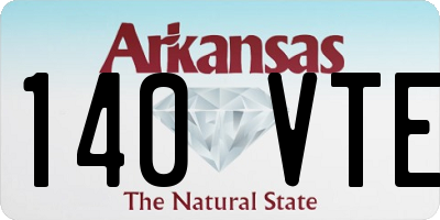AR license plate 140VTE