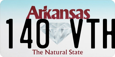 AR license plate 140VTH