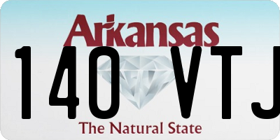 AR license plate 140VTJ