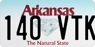 AR license plate 140VTK