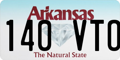 AR license plate 140VTO