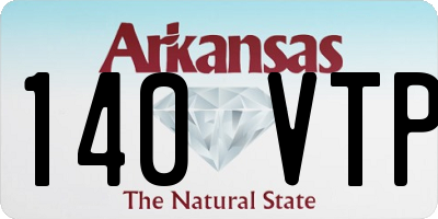 AR license plate 140VTP