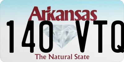 AR license plate 140VTQ