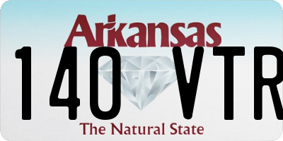 AR license plate 140VTR