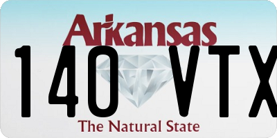 AR license plate 140VTX