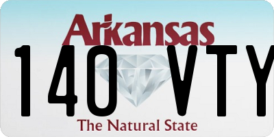 AR license plate 140VTY