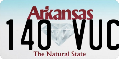 AR license plate 140VUC