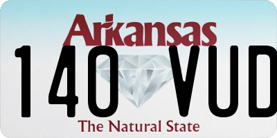AR license plate 140VUD