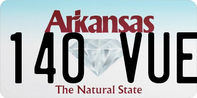 AR license plate 140VUE