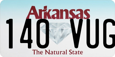 AR license plate 140VUG