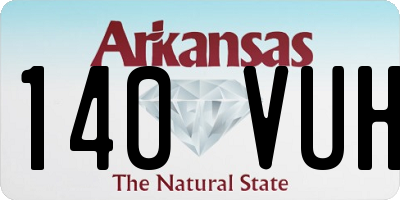 AR license plate 140VUH