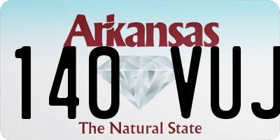 AR license plate 140VUJ