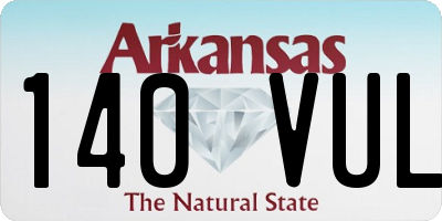 AR license plate 140VUL