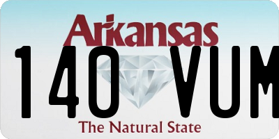AR license plate 140VUM