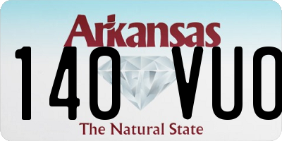 AR license plate 140VUO
