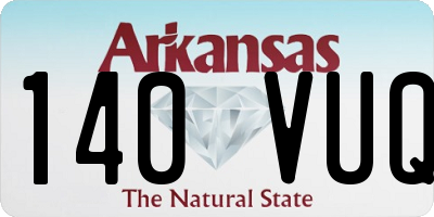 AR license plate 140VUQ