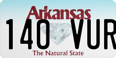 AR license plate 140VUR