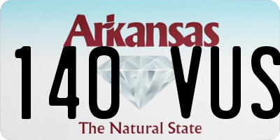 AR license plate 140VUS