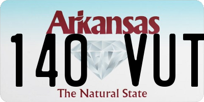 AR license plate 140VUT