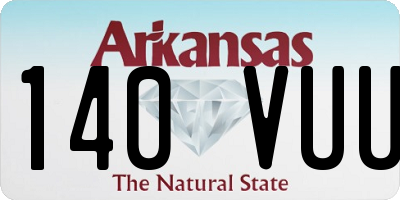 AR license plate 140VUU