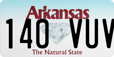 AR license plate 140VUV
