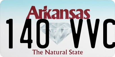 AR license plate 140VVC