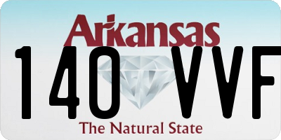AR license plate 140VVF