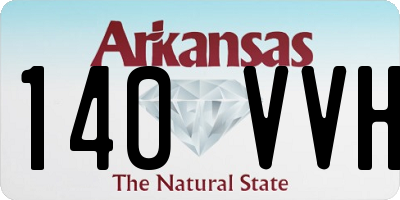 AR license plate 140VVH
