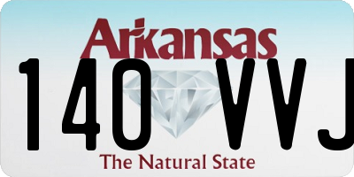 AR license plate 140VVJ