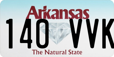 AR license plate 140VVK