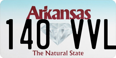 AR license plate 140VVL