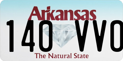 AR license plate 140VVO