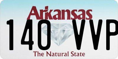AR license plate 140VVP