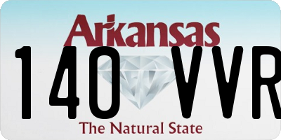 AR license plate 140VVR