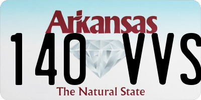 AR license plate 140VVS